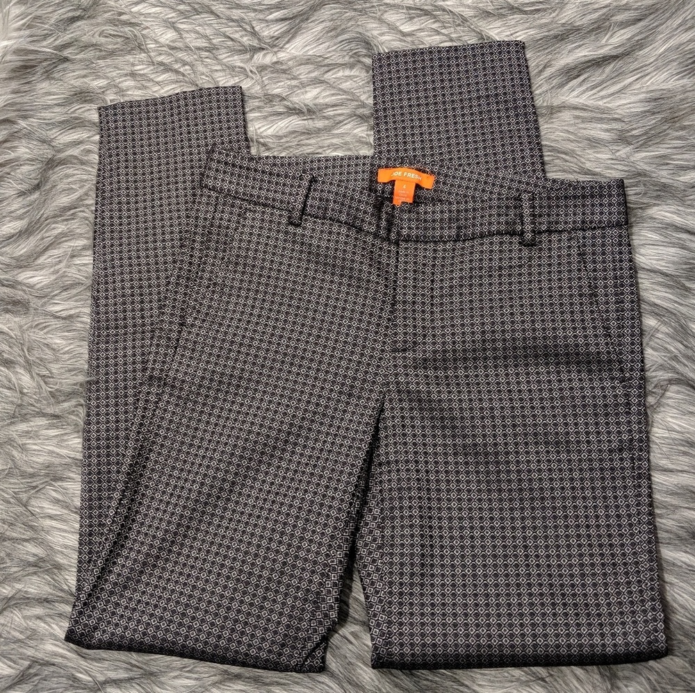 🤍SOLD🤍Joe Fresh black and silver dress pants - Picture 1 of 8